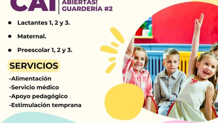Inscripciones abiertas en CAI-Guardería #2