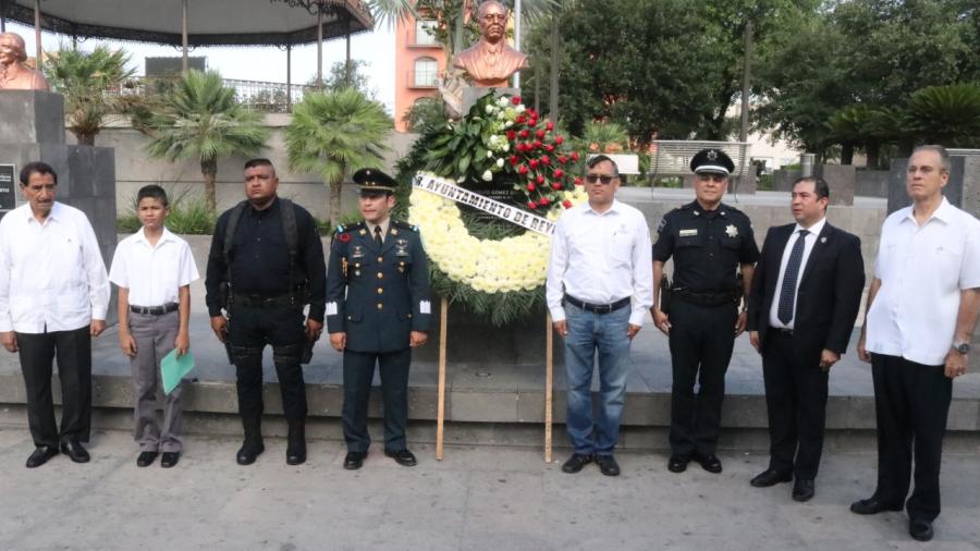 Rinde Ayuntamiento de Reynosa Homenaje al Ing, Marte R. Gómez