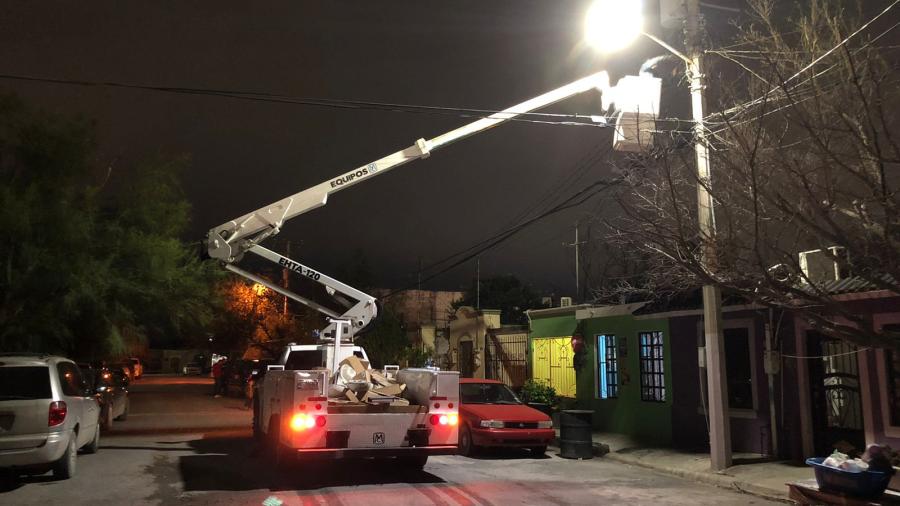 Iluminan a Reynosa ejecutando dobles jornadas de rehabilitación 