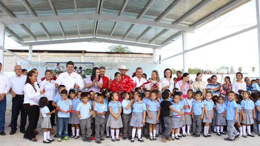 Inauguran obras de infraestructura educativa en Camargo