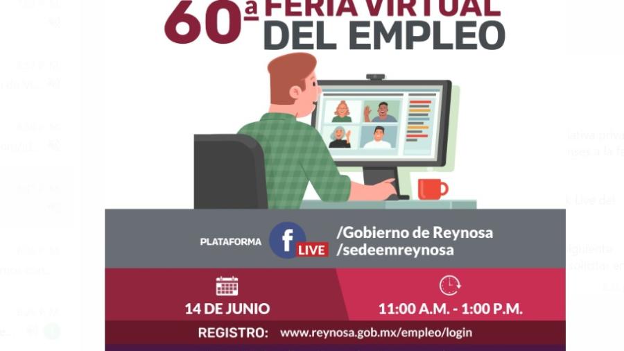 Invitan a 60ª Feria Virtual de Empleo 