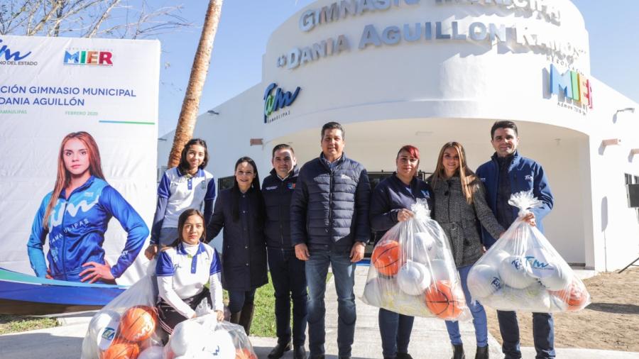 FGCV inaugura gimnasio "Dania Aguillón Ramos" en Mier