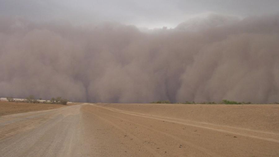 Densa tormenta de arena deja un saldo de 8 heridos 