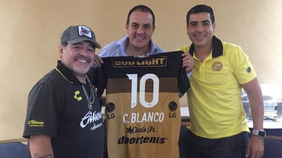 Maradona se reúne con Cuauhtémoc Blanco