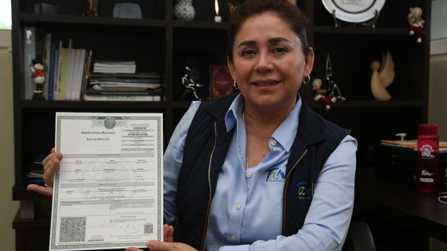 Tamaulipas entregará actas de nacimiento en braille