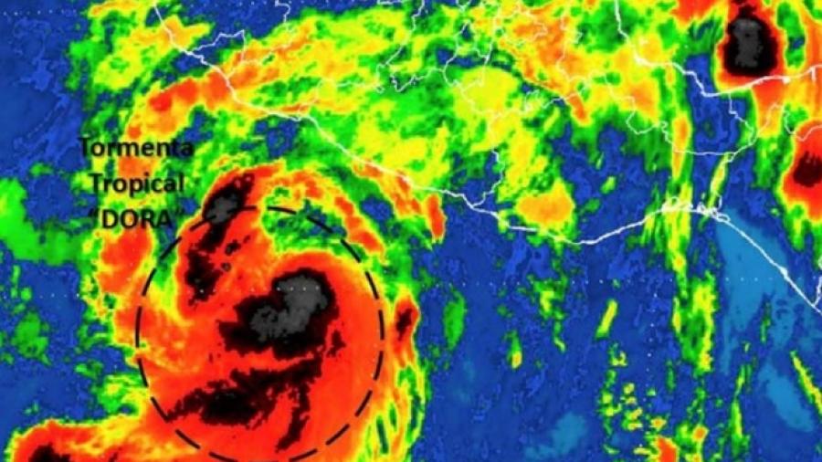 Podría 'Dora' convertirse en huracán en las próximas horas