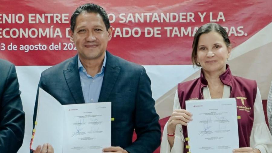 Convenio Economía – Santander México otorga créditos por 92 mdp a MiPyMEs tamaulipecas