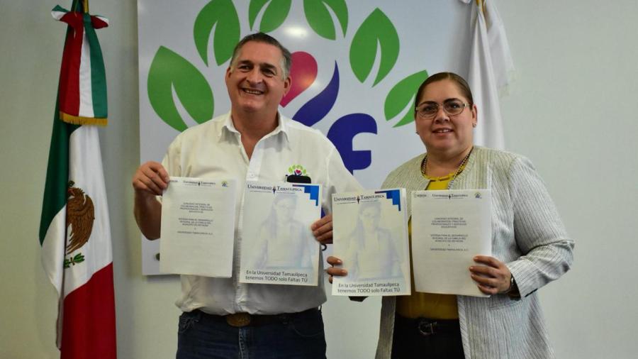 Firman convenio DIF Reynosa y Universidad Tamaulipeca
