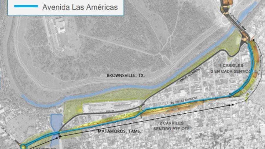 Inician construcción de corredor que conectará al Puente Internacional Matamoros- Brownsville 
