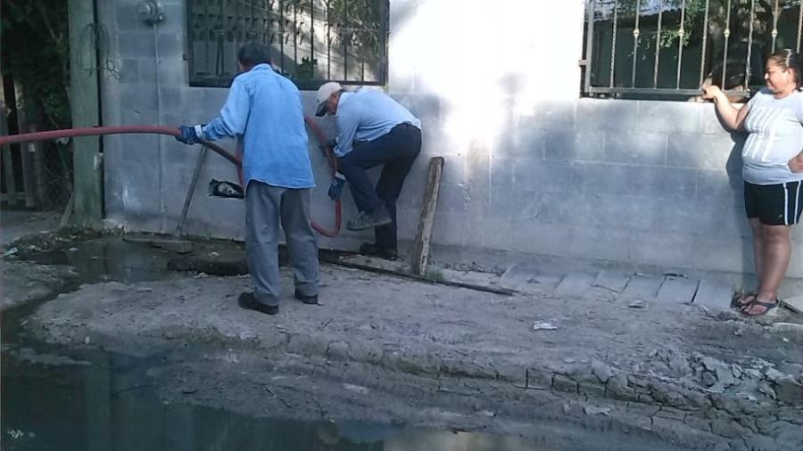 Mejora COMAPA drenaje en Voluntad y Trabajo y Lampacitos