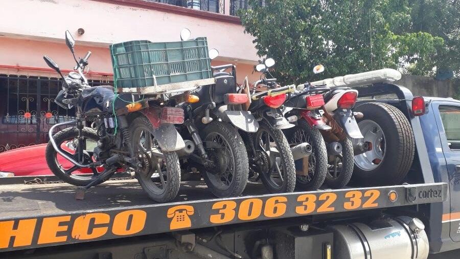 Retienen 5 motocicletas en operativo “Moto Segura”