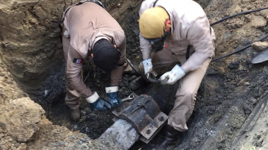 Fuga de gas en ducto de Pemex genera movilización de personal