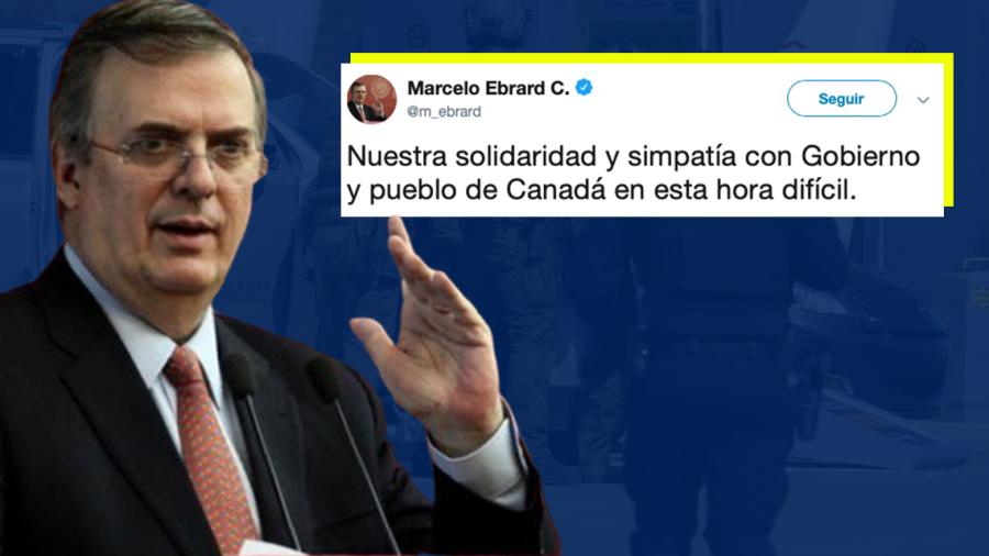 Envía Marcelo Ebrard condolencias a Canadá por tiroteo