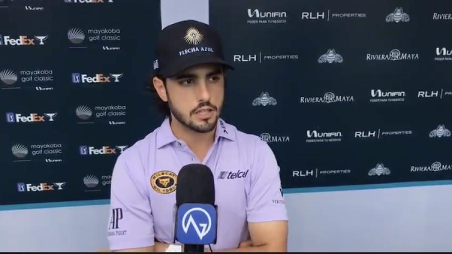 Complicado inicio para Abraham Ancer en Mayakoba