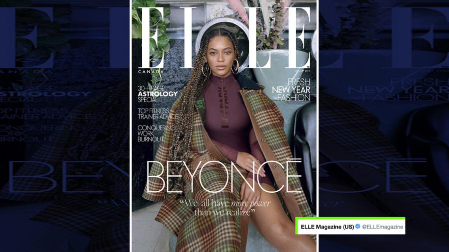 Beyoncé está en la primera portada de la revista ELLE de 2020