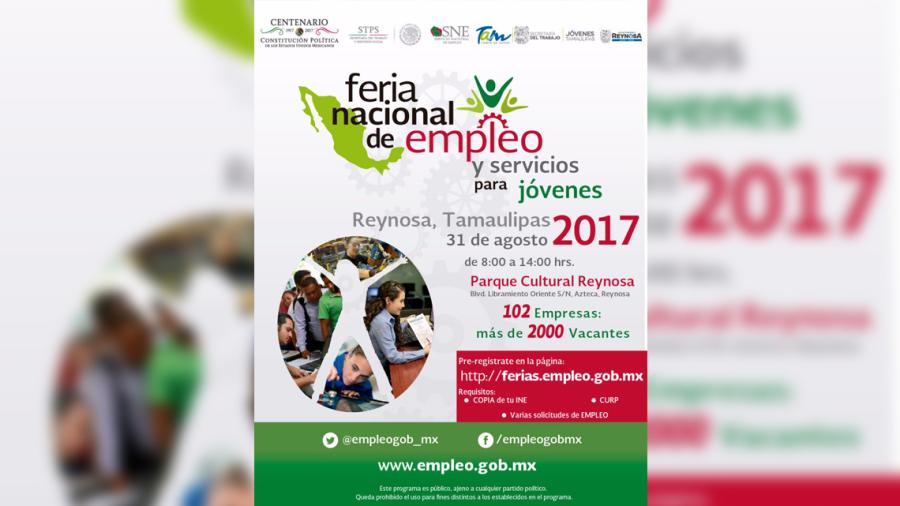 Realizarán “Feria Nacional de empleo y servicios para jóvenes”