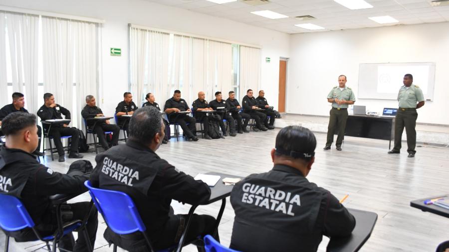 Policía Nacional de Colombia inicia capacitación a personal de la Guardia Estatal
