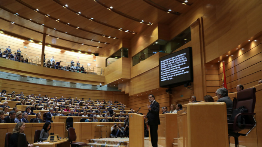 Senado español aprueba aplicación de Artículo 155 