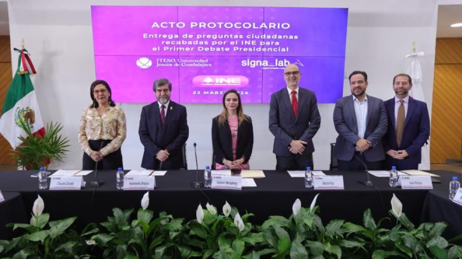 INE recibe 24 mil preguntas para primer debate presidencial; seleccionarán 108 reactivos