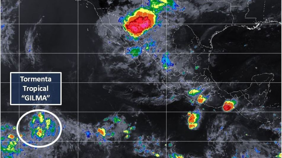 Tormenta tropical “Gilma” se forma en el Pacífico