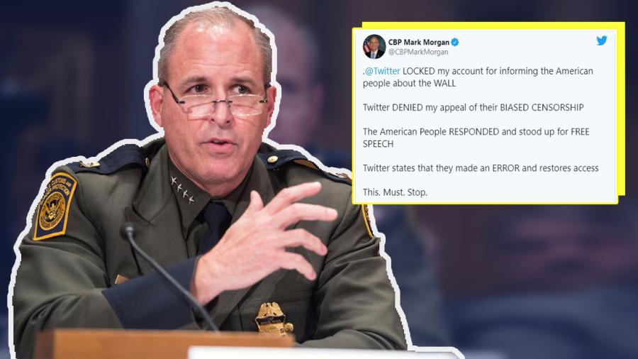 Twitter bloquea cuenta del Director interino de CBP, Mark Morgan por respaldar muro de Trump