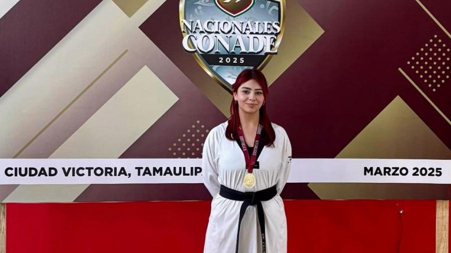 Alumna de la UAT se clasifica en primer lugar al nacional de la CONADE en Taekwondo