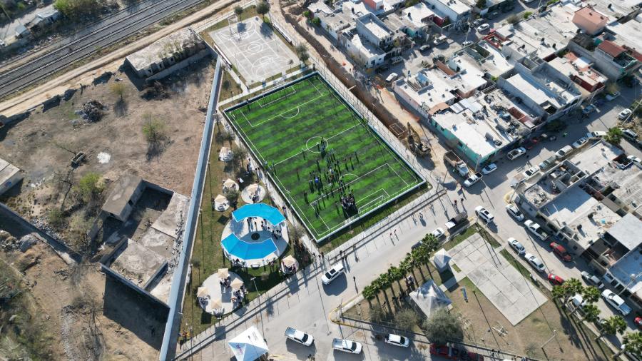 Entrega alcaldesa Carmen Lilia Canturosas obras de rehabilitación de espacios públicos en el poniente de la ciudad