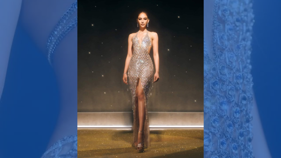 Miss Tailandia rinde homenaje a sus padres con traje hecho de "basura" y diamantes