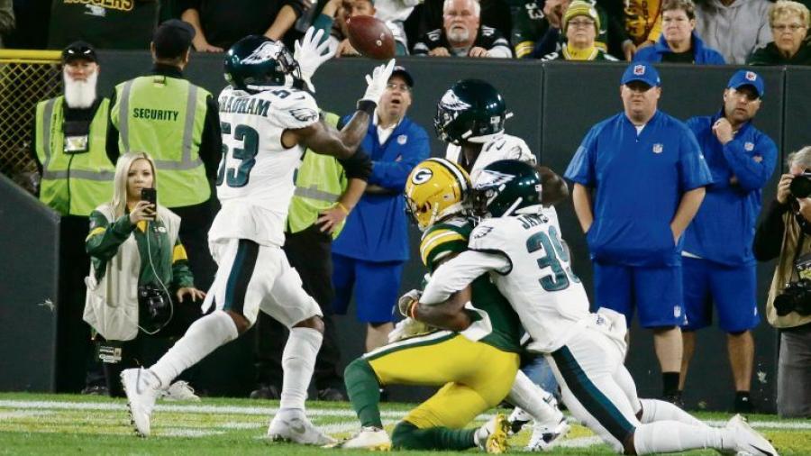 Águilas de Filadelfia obtiene victoria de 34-27 sobre los Packers