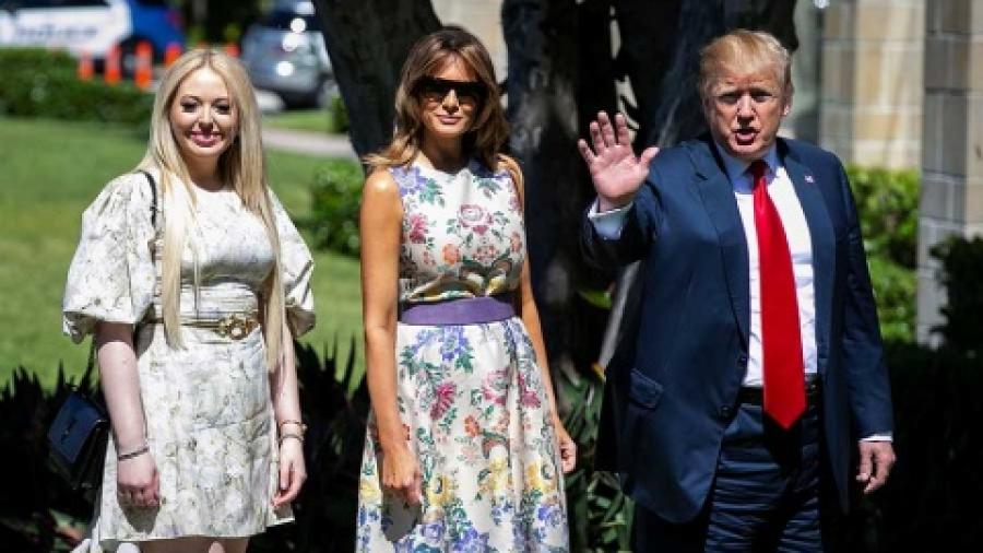 Trump va a misa en Florida con motivo de la Pascua