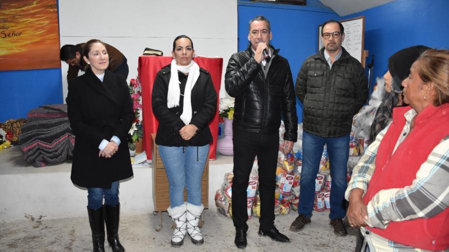 DIF Reynosa entregó cobijas y apoyos alimentarios