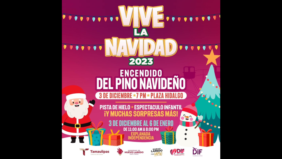 Invita Gobierno Municipal a festival &ldquo;Vive la Navidad 2023&rdquo;