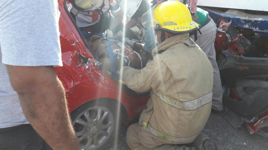 Se registra fuerte choque en la zona industrial de Altamira