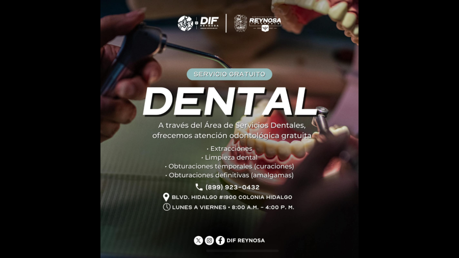 Promueve DIF-Reynosa la salud bucal con atención dental gratuita para todas las familias