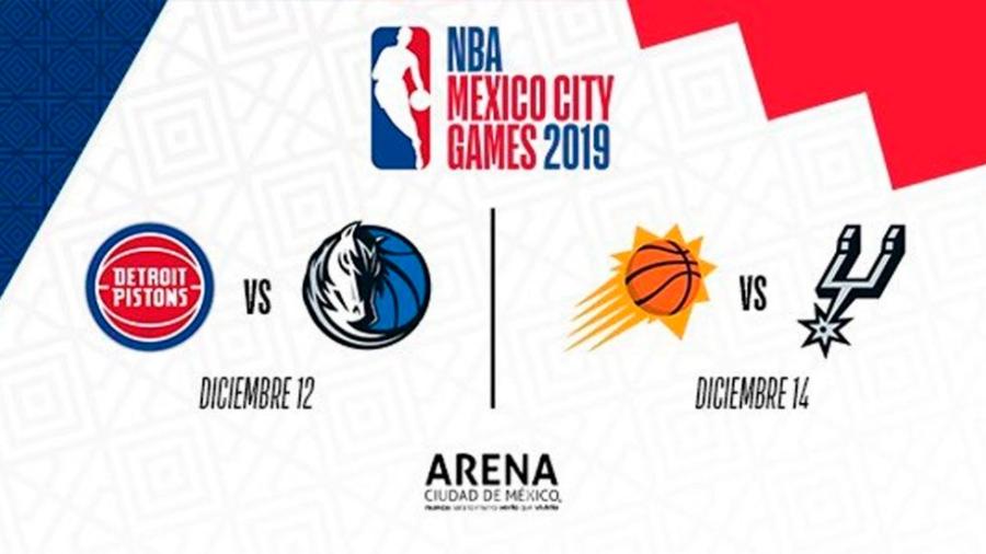 Anuncian dos partidos de NBA en México