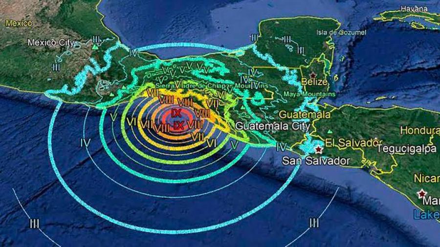 Sismo de 6.2 sacude a Chiapas