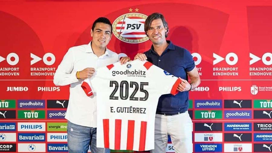 Renueva Erick Gutiérrez con el PSV hasta 2025