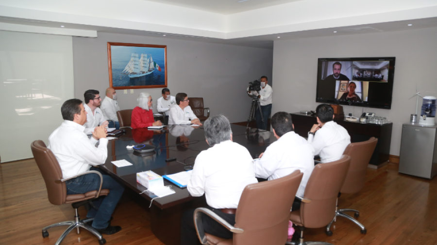 Gobernador de Tamaulipas y equipo de Salud, intercambian experiencias con especialista italiana, ante COVID-19
