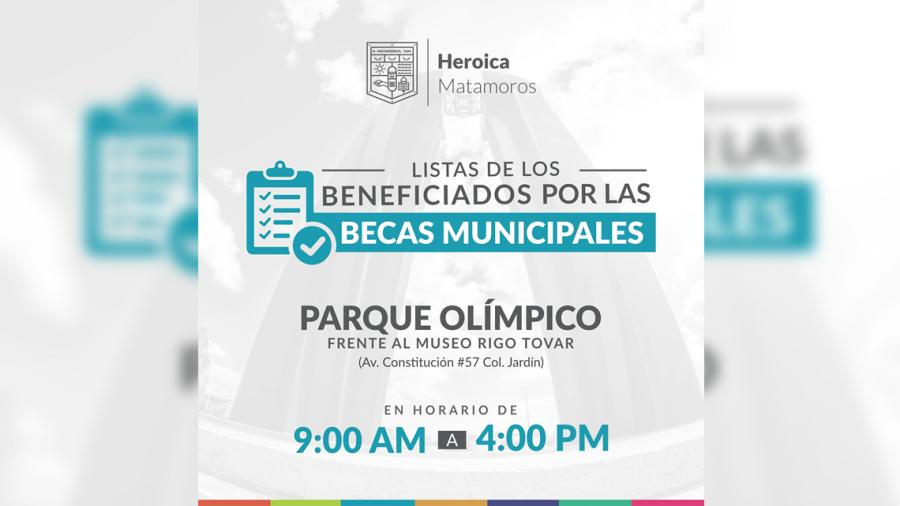 Disponibles listas de beneficiados por las becas municipales