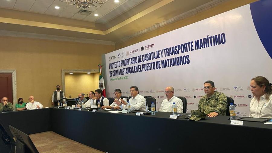 Presenta SEMAR proyecto de cabotaje y transporte marítimo en Matamoros