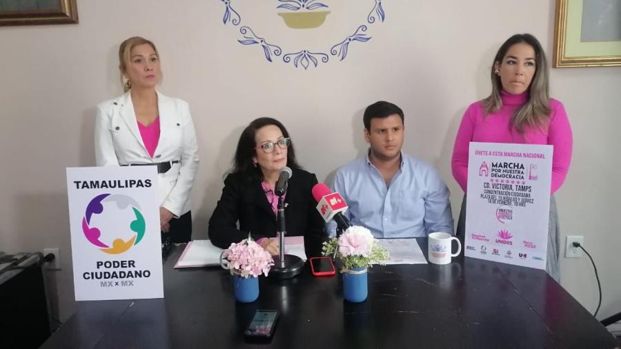 Convocan a concentraci&oacute;n en defensa de la democracia en la capital del estado