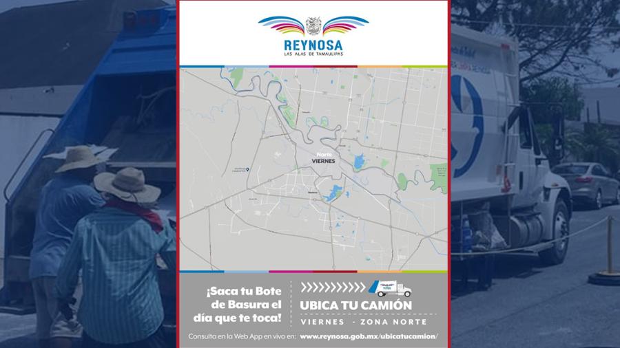 Recolección de basura en las colonias del Sector Norte