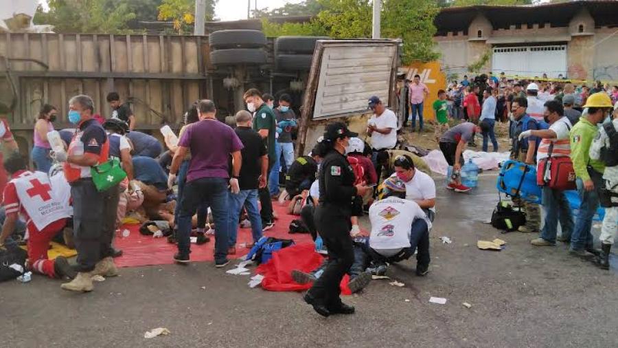 Rescatan a 82 migrantes en Chiapas