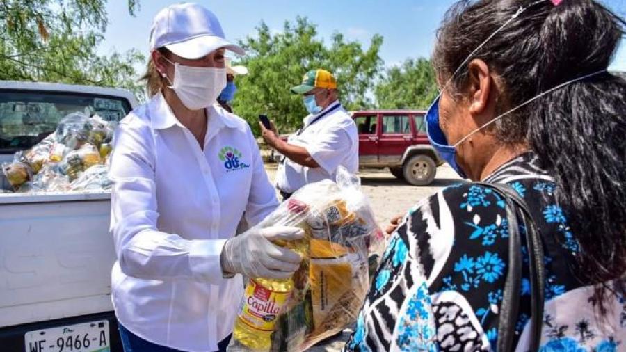 DIF Reynosa lleva apoyos alimentarios a ejidos 