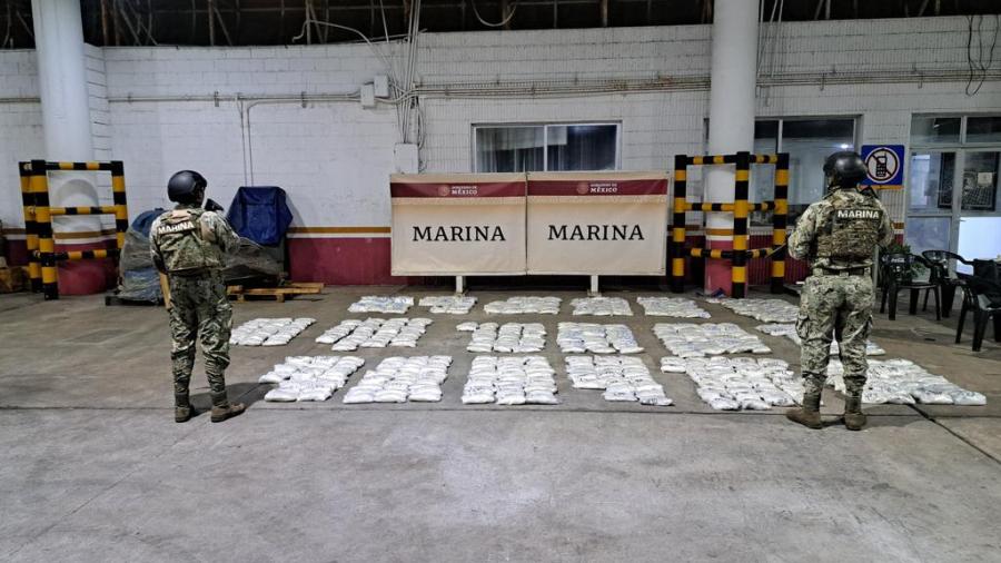 Aseguran casi 300 kilos de metanfetamina en puerto de Veracruz