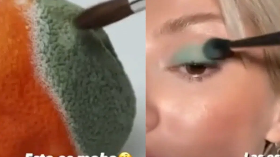 Tik Toker se maquilla con moho de una fruta  y se hace viral en redes sociales 