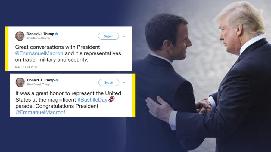 Grandes conversaciones con el Presidente Macron: Trump
