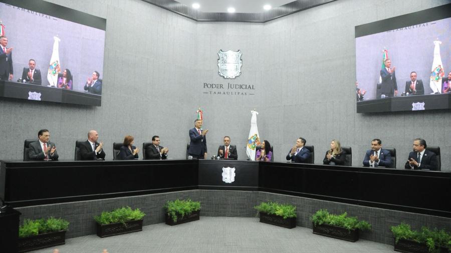 Avanza con certidumbre renovación del Poder Judicial en Tamaulipas: Américo Villarreal