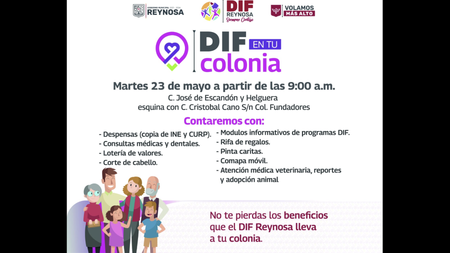 Beneficiará DIF Reynosa a familias de colonia Fundadores