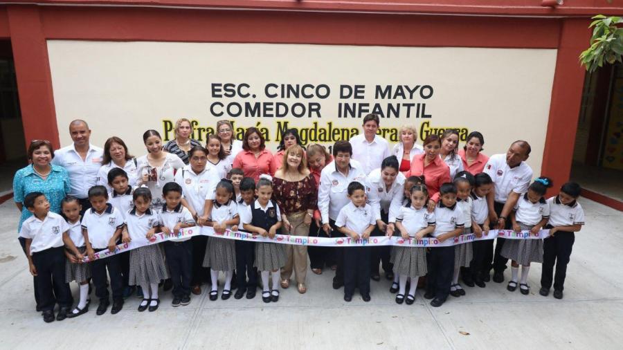 Inaugura Magdalena Peraza comedor escolar